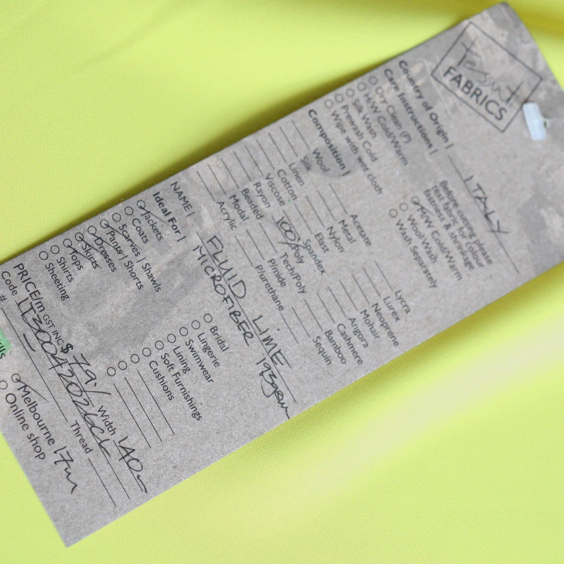 Fluid Lime Microfibre 5 Fluid Lime Microfibre - Image 3