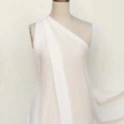 Gette Off-White Silk Georgette -Silk Haven Shop 2IMG 0085