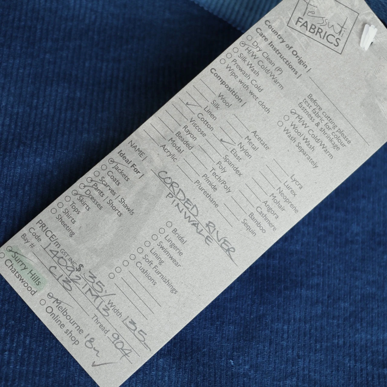 Corded River - Stretch Corduroy 5 Corded River - Stretch Corduroy - Image 3