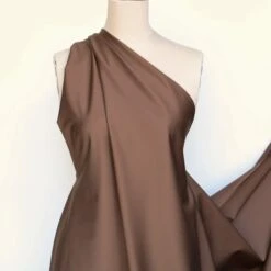 Fulvio Chocolate Poplin Sateen -Silk Haven Shop 2IMG 1658