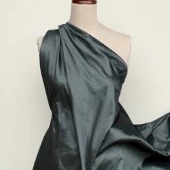 Princess Charcoal Silk Dupion 7 Princess Charcoal Silk Dupion -Silk Haven Shop 2IMG 20602