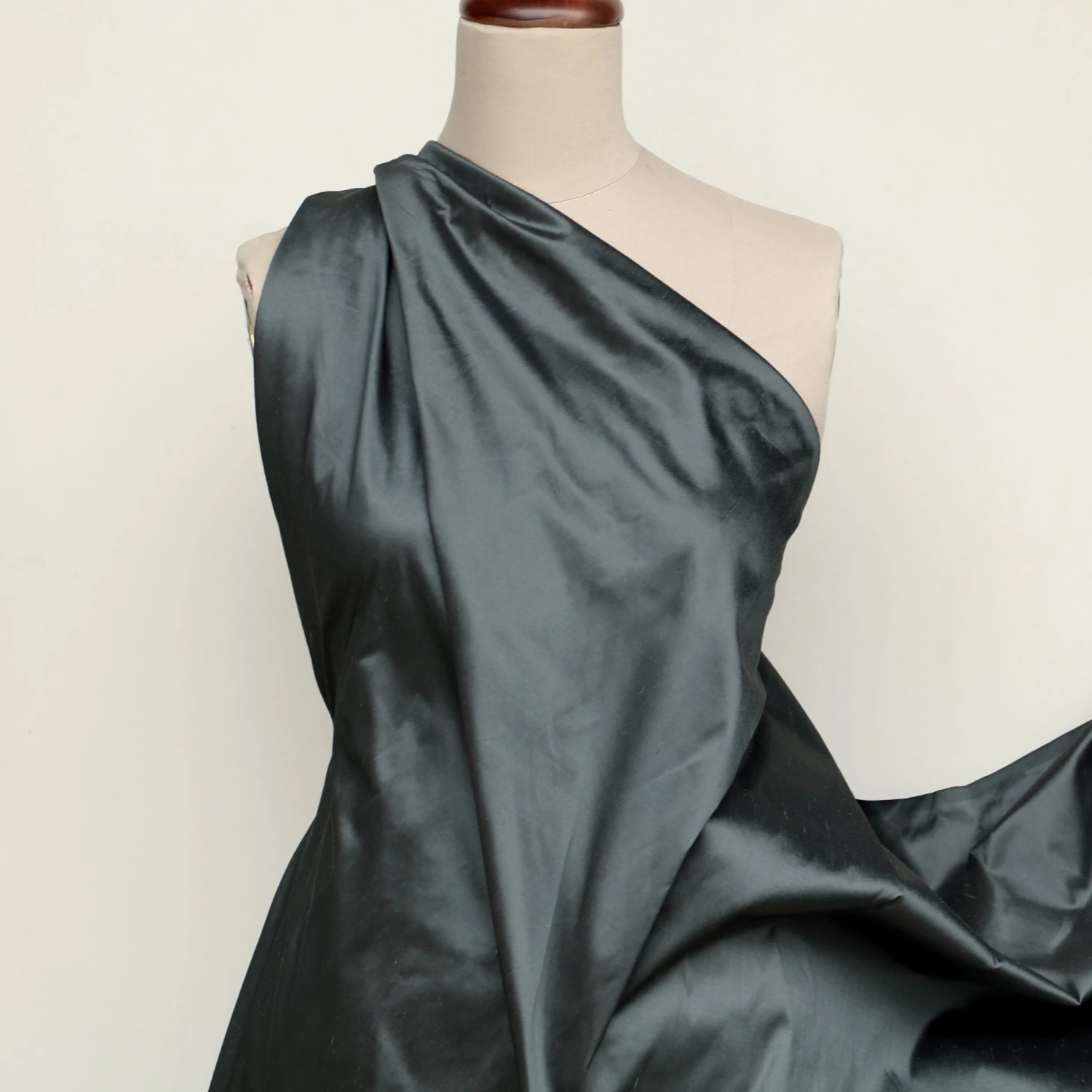 Princess Charcoal Silk Dupion 5 Princess Charcoal Silk Dupion - Image 3