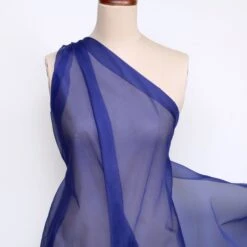 Cobalt Silk Organza -Silk Haven Shop 2IMG 9062