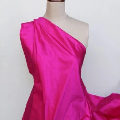 Princess Fuchsia Silk Dupion -Silk Haven Shop 2IMG 9406