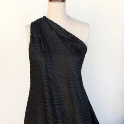 Swirls In Black Stretch Burnout Velvet -Silk Haven Shop 2IMG 9962