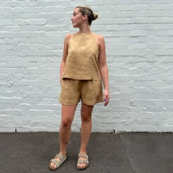 Bedford Sahara Washed Linen -Silk Haven Shop BAILEE ROMY SAHARA1