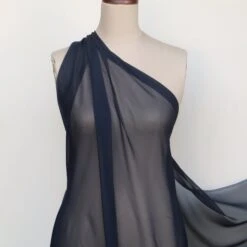 Gette French Navy Silk Georgette -Silk Haven Shop IMG 0096 39fdeebb b396 420d badd 30e4ea6a4ac2