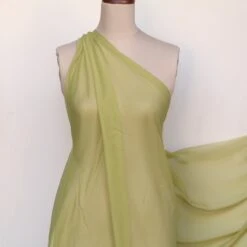 Gette Olive Silk Georgette -Silk Haven Shop IMG 0106 95ef6d18 5d9f 4530 ad8e 6d550df76c4c