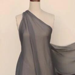 Gette Coal Silk Georgette -Silk Haven Shop IMG 0118 453a8bd8 ef95 4c60 973d 9f50fc136299