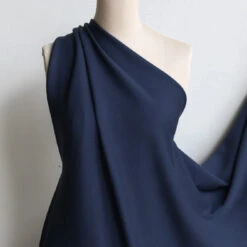 Merino Wool Ponti - Indigo -Silk Haven Shop IMG 0839
