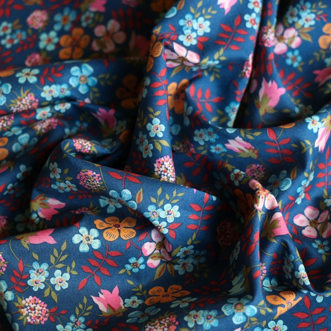 Edenham Navy - Liberty Tana Lawn™ 4 Edenham Navy - Liberty Tana Lawn™ - Image 2