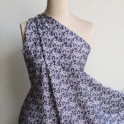 Mitsi Valeria Charcoal - Liberty Tana Lawn™ -Silk Haven Shop IMG 0900