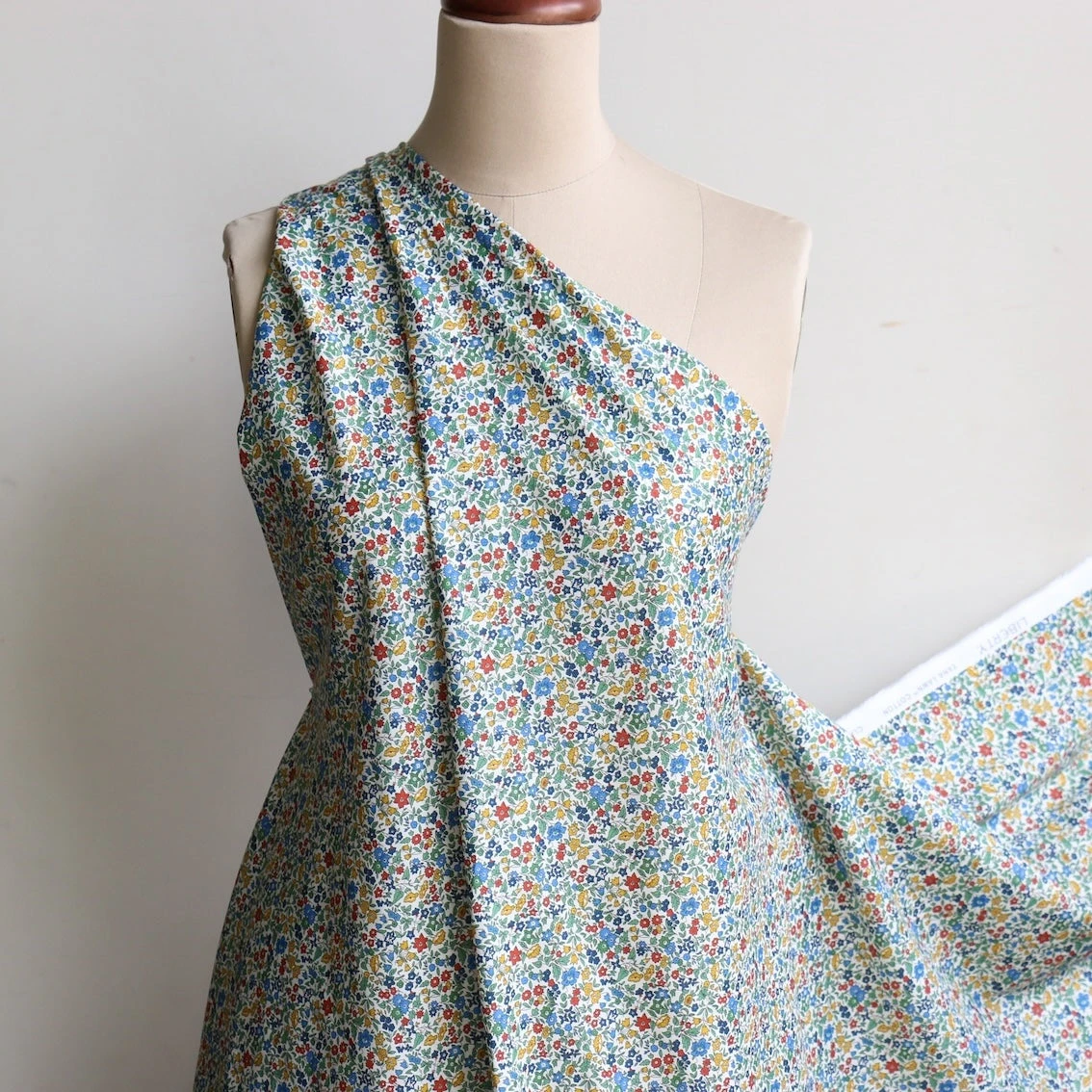 Ava Green/Blue - Liberty Tana Lawn™ 7 Ava Green/Blue - Liberty Tana Lawn™ - Image 5