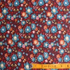 Betsy Meadow Port/Teal - Liberty Tana Lawn™ -Silk Haven Shop IMG 0962
