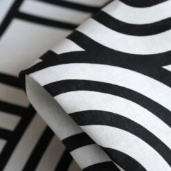 Geo Weave Printed Linen