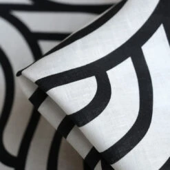 Wave On Waves Printed Linen