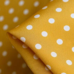 Saffron Spot Silk Crepe De Chine