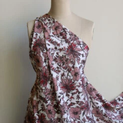 Chianti Poppies Silk Crepe De Chine -Silk Haven Shop IMG 1167