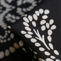 Albero Spot Black Silk Crepe De Chine