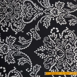 Albero Spot Black Silk Crepe De Chine -Silk Haven Shop IMG 1193