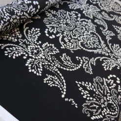 Albero Spot Black Silk Crepe De Chine -Silk Haven Shop IMG 1197