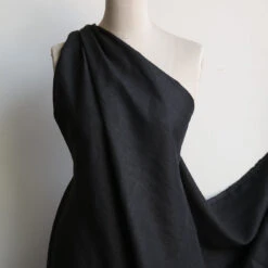 Best Black Linen - Washed Finish -Silk Haven Shop IMG 1203