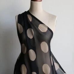 Coffee Rounds Silk Georgette -Silk Haven Shop IMG 1311