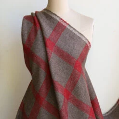 Electra Dusk Check Coating -Silk Haven Shop IMG 1371