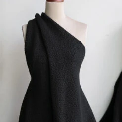 Sherpa Nero - Wool Blend -Silk Haven Shop IMG 1395 7b74c739 5a64 4120 b157 b808de1e1a63