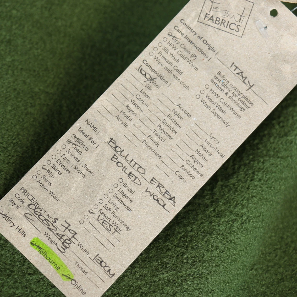 Bollito Erba Boiled Wool 7 Bollito Erba Boiled Wool - Image 5