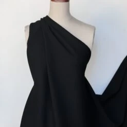 Giorgio Black Textured Wool -Silk Haven Shop IMG 1696