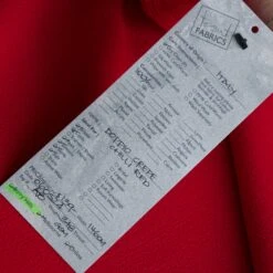 Doppio Crepe Chilli Red 9 Doppio Crepe Chilli Red -Silk Haven Shop IMG 1889