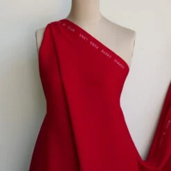 Doppio Crepe Chilli Red 10 Doppio Crepe Chilli Red -Silk Haven Shop IMG 1890