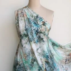 Jardin Pink Silk Crepe De Chine 10 Jardin Pink Silk Crepe De Chine -Silk Haven Shop IMG 1899