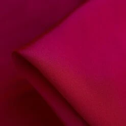 Crimson Silk Crepe De Chine