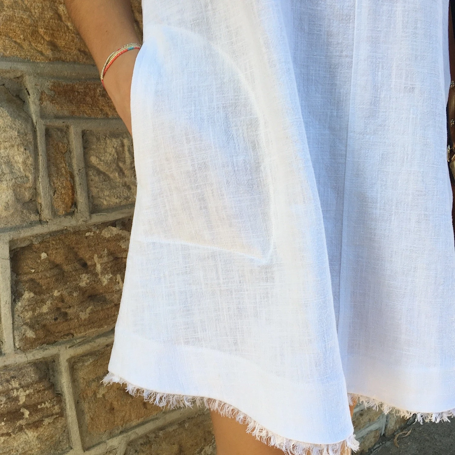 China White Pebble Wash Linen 6 China White Pebble Wash Linen - Image 4