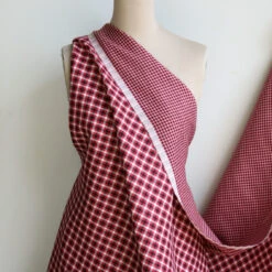 Moda Red - Double Sided Check -Silk Haven Shop IMG 2123