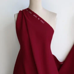 Doppio Crepe Garnet -Silk Haven Shop IMG 2139