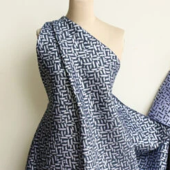 Silver Leaves Jacquard -Silk Haven Shop IMG 2206