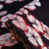 Plisse Cherry Blossom - Aubergine/Coral Georgette