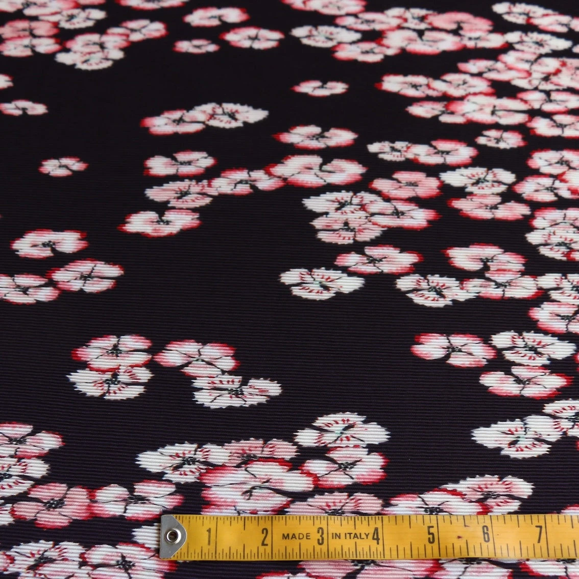Plisse Cherry Blossom - Aubergine/Coral Georgette 6 Plisse Cherry Blossom - Aubergine/Coral Georgette - Image 4