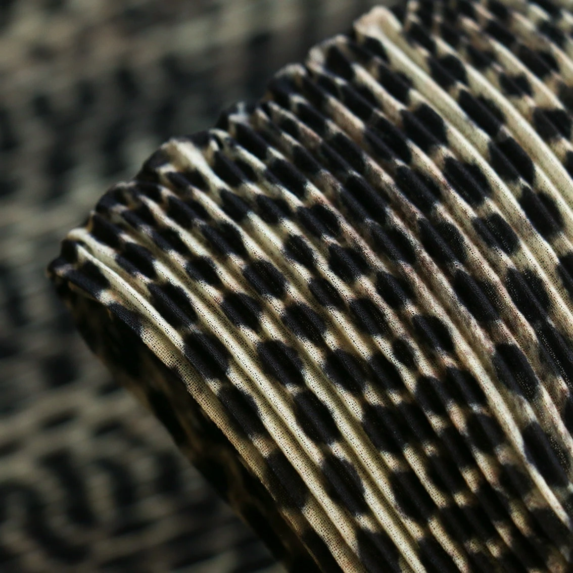 Plisse Leopardo - Leopard Spot Georgette 3 Plisse Leopardo - Leopard Spot Georgette