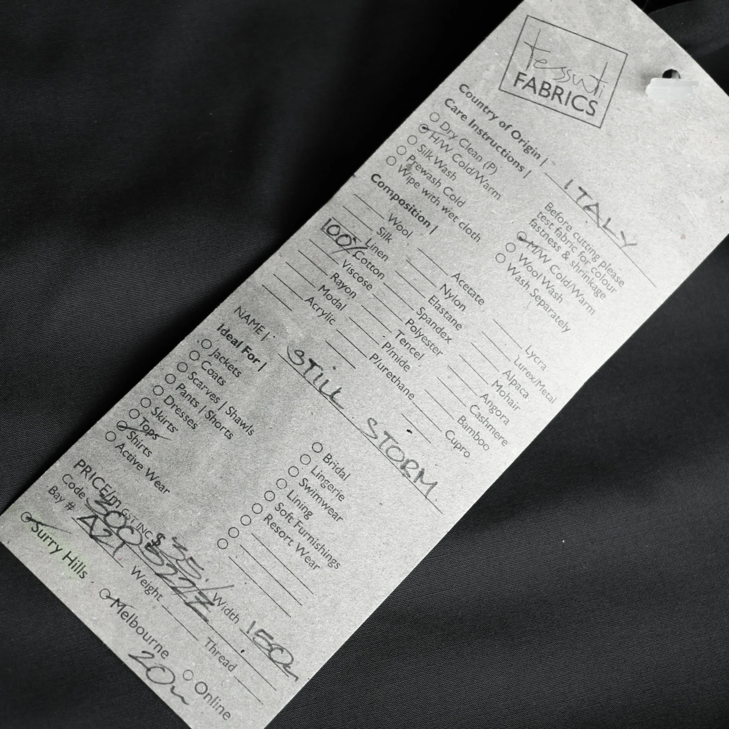 Still Storm Poplin Shirting 5 Still Storm Poplin Shirting - Image 3