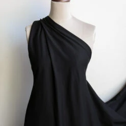 Prime Black - Organic Cotton Knit -Silk Haven Shop IMG 2431