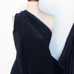 Corded Dark Navy- Jumbo Corduroy -Silk Haven Shop IMG 24733