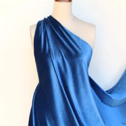 Stevie Velvet Petrol - Stretch Velour -Silk Haven Shop IMG 2508
