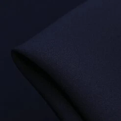 Cady Navy Satin-Backed Crepe