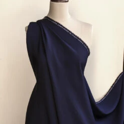 Cady Navy Satin-Backed Crepe -Silk Haven Shop IMG 2590 c35e1a2a affb 4a14 8181 e39e43cec8fd