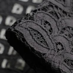 Leah's Lace Ebony - Panel Lace