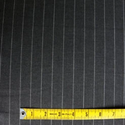 Milan Stripe - Grey Pinstripe Suiting -Silk Haven Shop IMG 2692